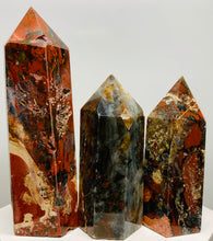Load image into Gallery viewer, Brecciated “ Poppy” Jasper Towers