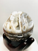 Load image into Gallery viewer, Sphalerite Druzy Sphere Grey