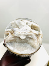 Load image into Gallery viewer, Sphalerite Druzy Sphere Grey