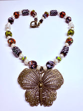 Load image into Gallery viewer, Brass Butterfly necklace
