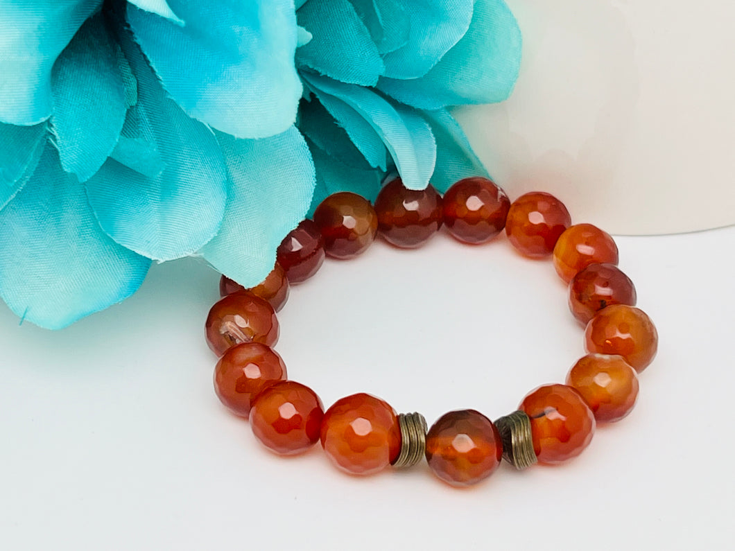 Carnelian stretch bracelet