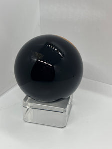 Black Obsidian Purple Tree of Life  Sphere