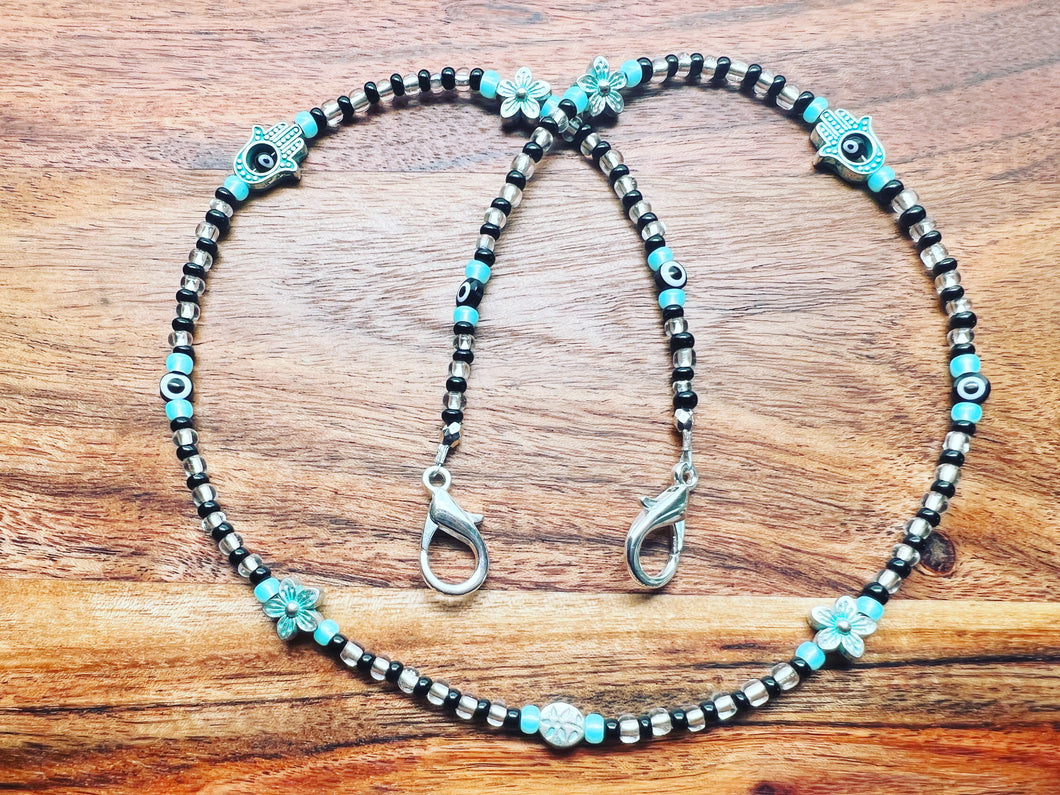 Hamsa Turquoise and black