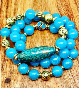 Aqua Jade Stone 3pc set