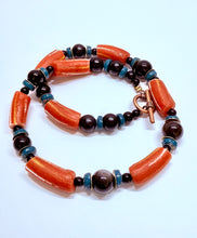 Load image into Gallery viewer, It’s the Red, the Black, the Green necklace

