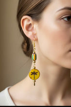 Load image into Gallery viewer, Yellow is my happy color earrings
