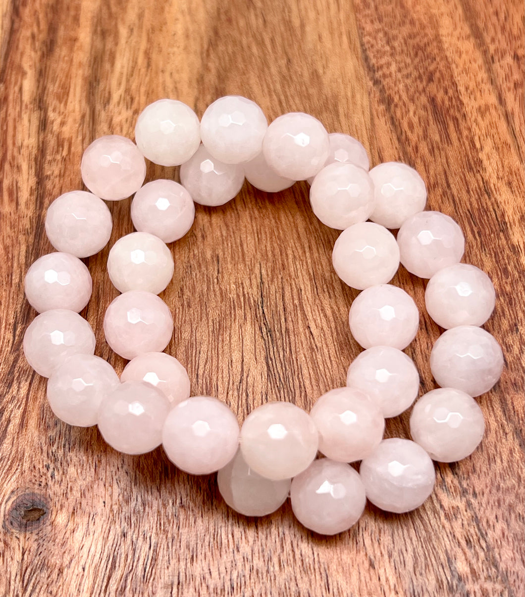 Rose Quartz 12mm Bracelet