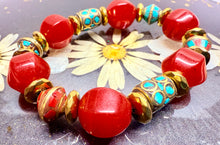 Load image into Gallery viewer, Red Jade “ Holiday Edition “ Bracelet

