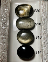 Load image into Gallery viewer, Golden Obsidian Palm Stones
