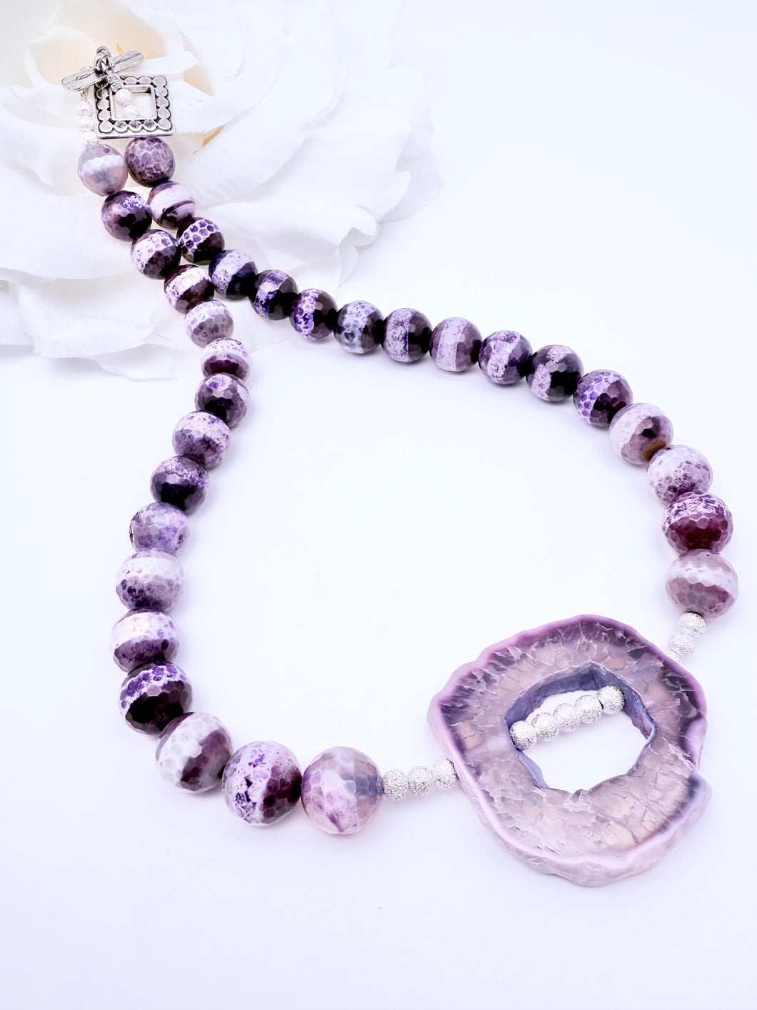 Purple Tibetan Necklace