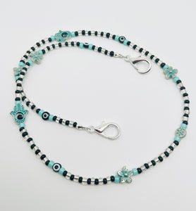 Hamsa Turquoise and black