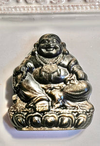 Golden Obsidian Buddha