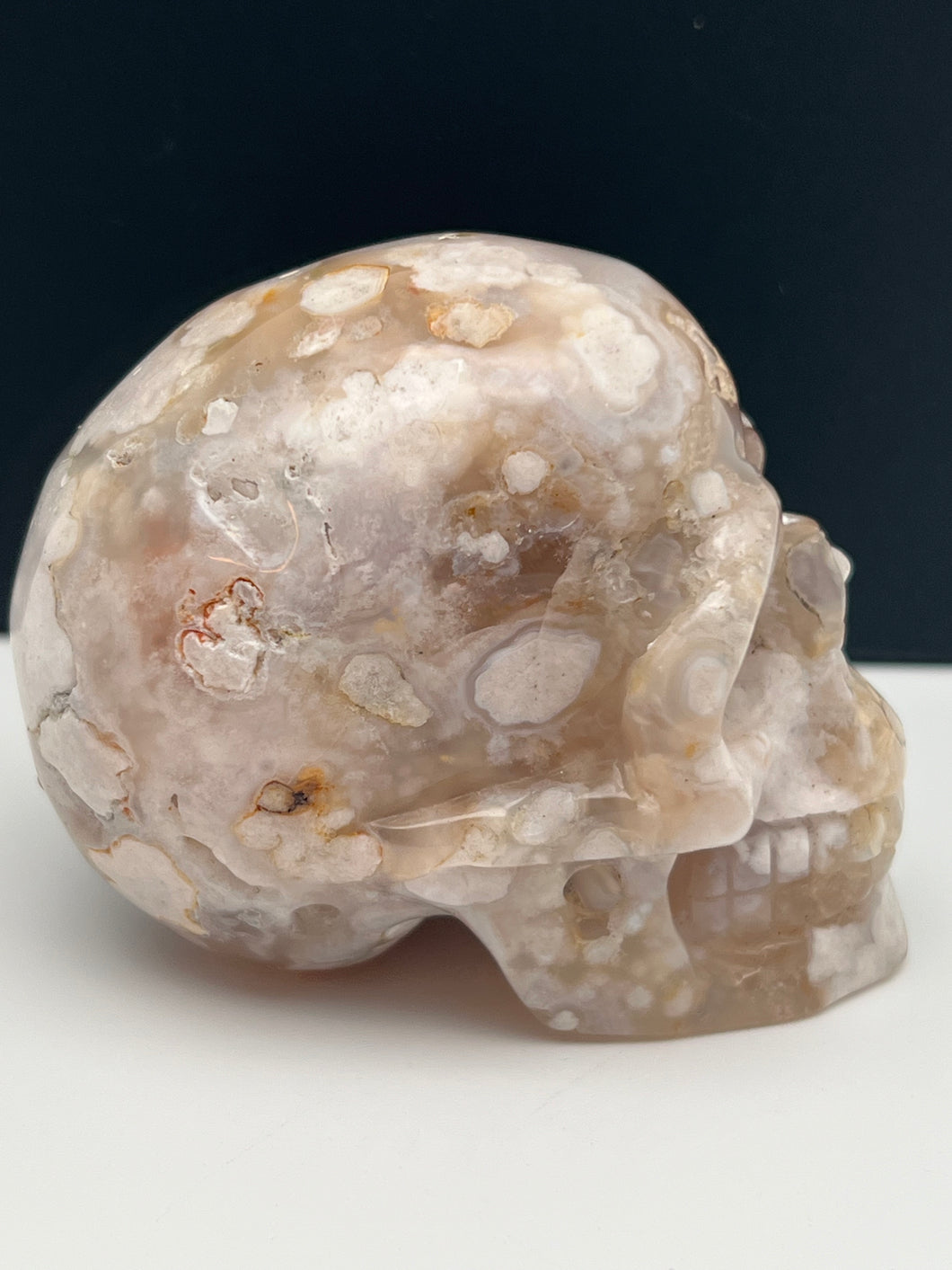 Flower Agate  Skull 💀