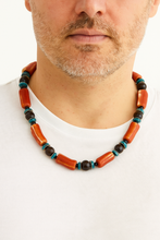 Load image into Gallery viewer, It’s the Red, the Black, the Green necklace
