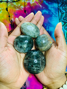 Black Moonstone Palm Stones