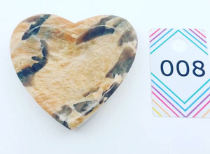 Zebra Heart Shaped Feldspar Dish