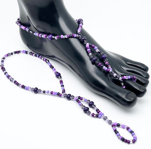 50 shades of purple barefoot sandals