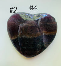 Load image into Gallery viewer, Fluorite Hearts
