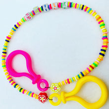 Load image into Gallery viewer, Kids face mask holder lanyard “Smile”
