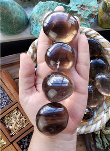 Smoky Quartz Palm Stones