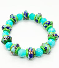 Load image into Gallery viewer, Krobo and Agate  bracelet set
