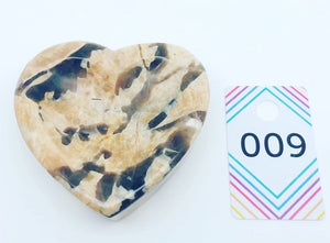 Zebra Heart Shaped Feldspar Dish